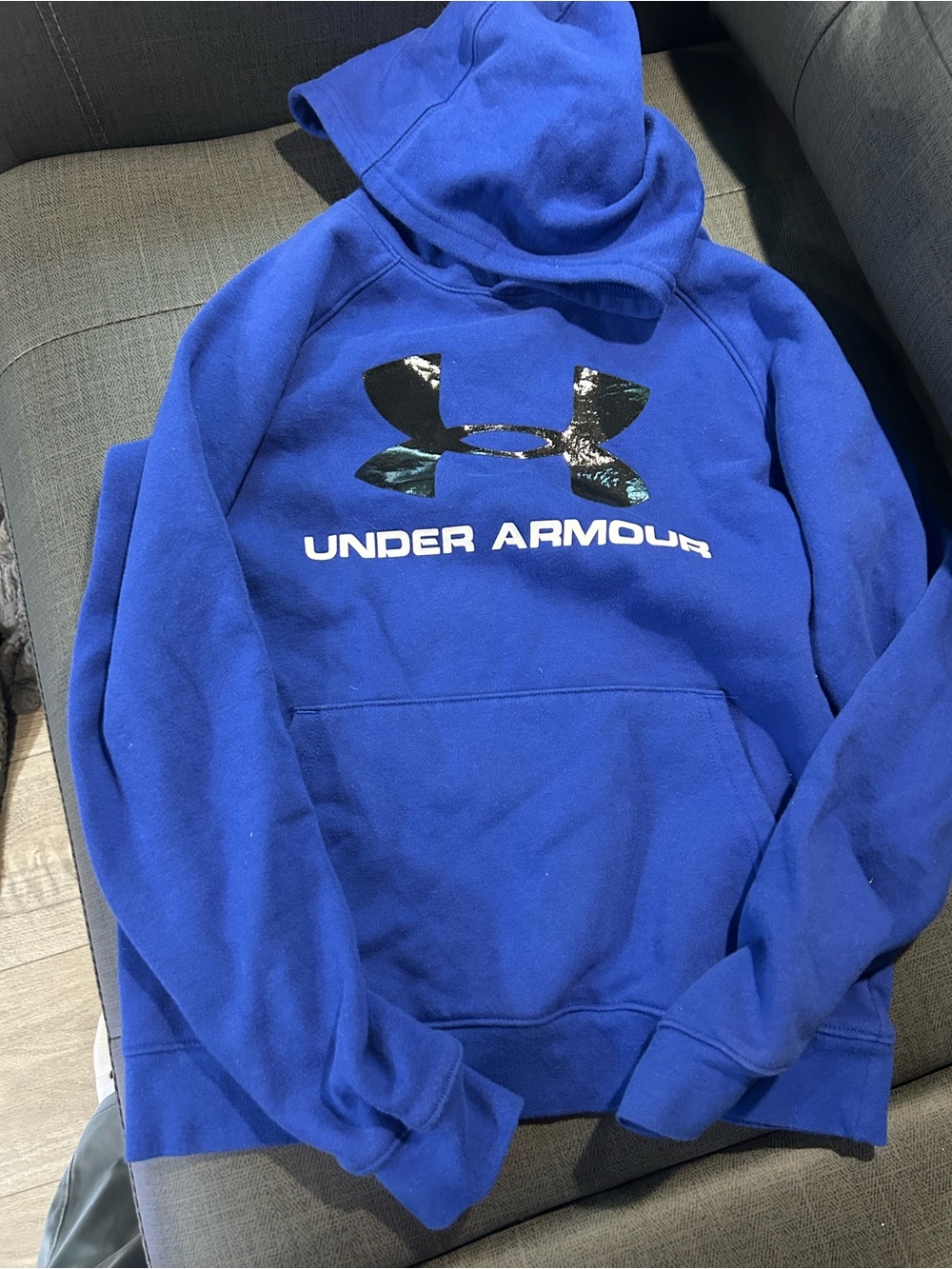 Under Armour youth  Blue Hoodie Sweatshirt